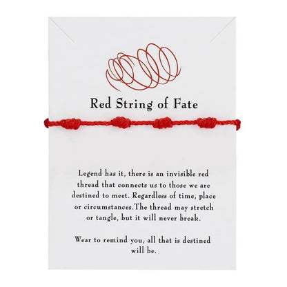 Handmade Knot Bracelet For Women Men Red String Of Fate Wrap Bangle Couple Good Lucky Friendship Jewelry Accessories