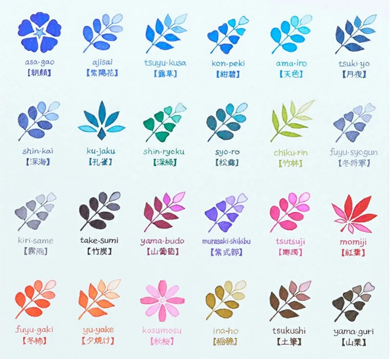 Ink for Fountain Pen 15ml Water-based Dye Color Bottle Ink Writing Materials Stationery Office Supplies PILOT