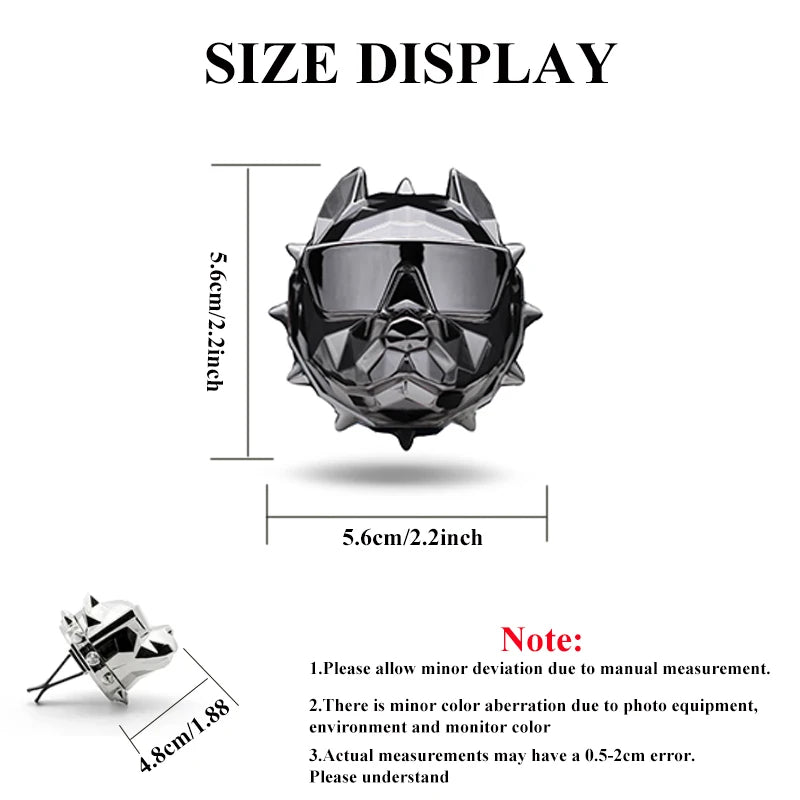 NO PERFUME Bulldog Air Freshener Car Perfume Car Decoration Auto Geur Clip Bulldog Fragrance Scent Parfum Voiture Car Diffuser