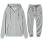 Autumn and Winter 2025 new Men's sportswear set, a fashionable outdoor zipper warm men's casual sweatshirt + pants 2-piece set