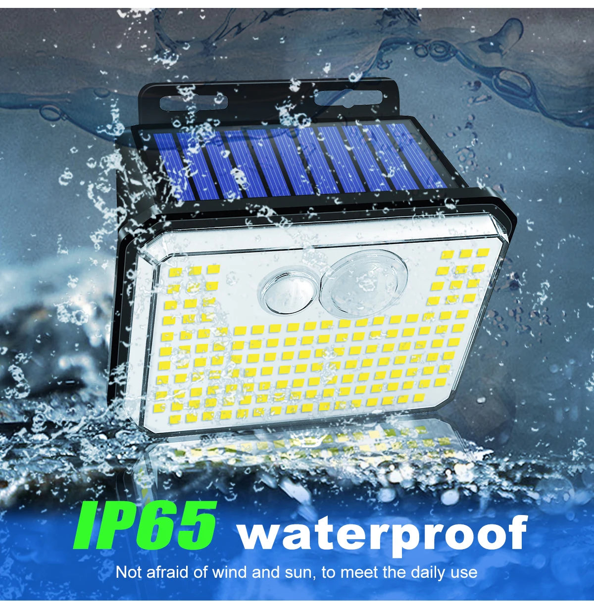 IP65 Waterproof Solar Outdoor Garden Lights Super Bright 148 LEDs Motion Sensor Wall Light Solar Powered Security Lamp 3 Modes