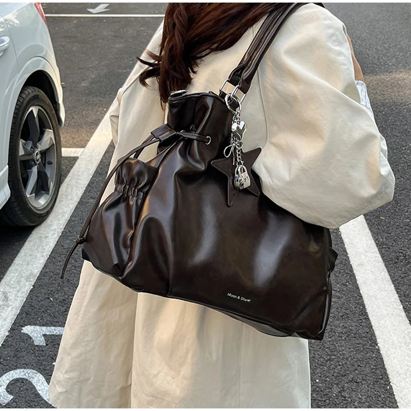 Fashionable Brand Design Tote Bag New Retro Shoulder Bag Casual Large-capacity Crossbody Bags Light Luxury High-end Women's Bags