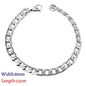 LUXUKISSKIDS Stainless Steel Couple Men/Woman Bracelets Fashion Curb Cuban Link Chains On Hand Rock Bracelet Wrist Jewelry Gifts