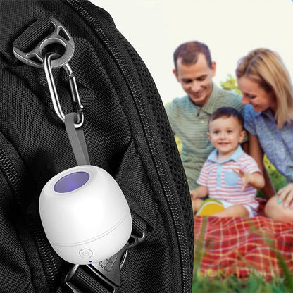 HOMEFISH Portable Pacifier Disinfection Box Travel Rechargeable Pacifier Disinfection Box Cleans Within 180 Seconds