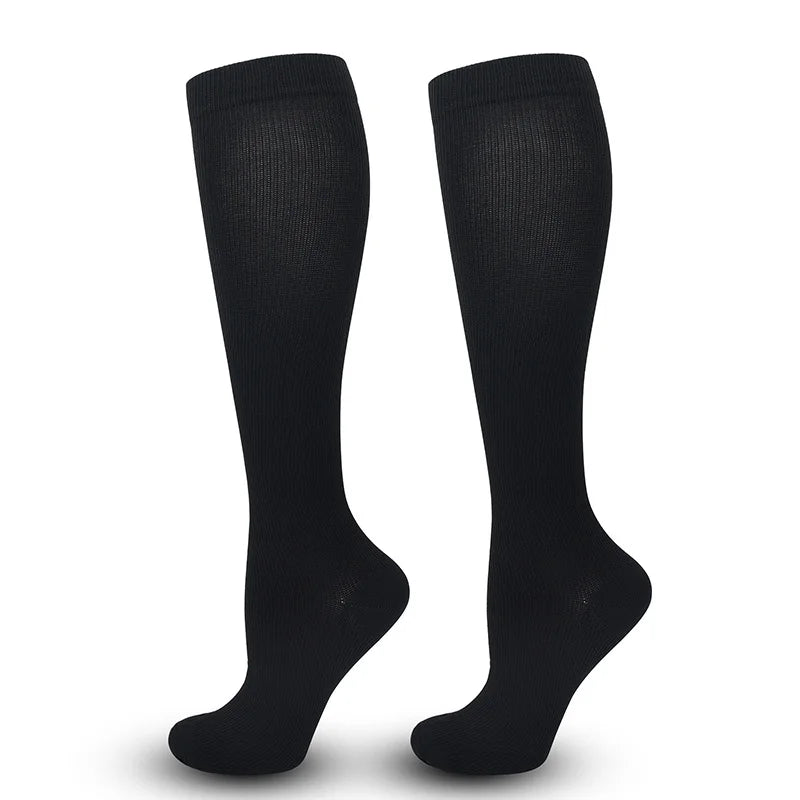 Varicose Veins Compression Socks Fit For Golf Rugby Running Hiking Sports Anti Fatigue Driving Travel Flight Women Men Sport Med