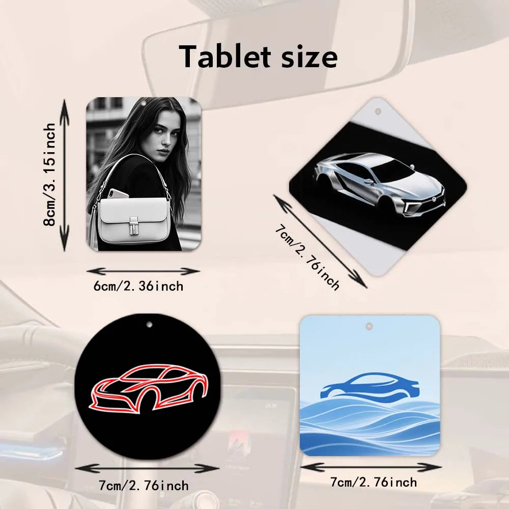 20pcs Customized Photos of Car Air Fresheners, Fragrant Decorative Fragrances, Customized Photos of Family, Friends, and Pets