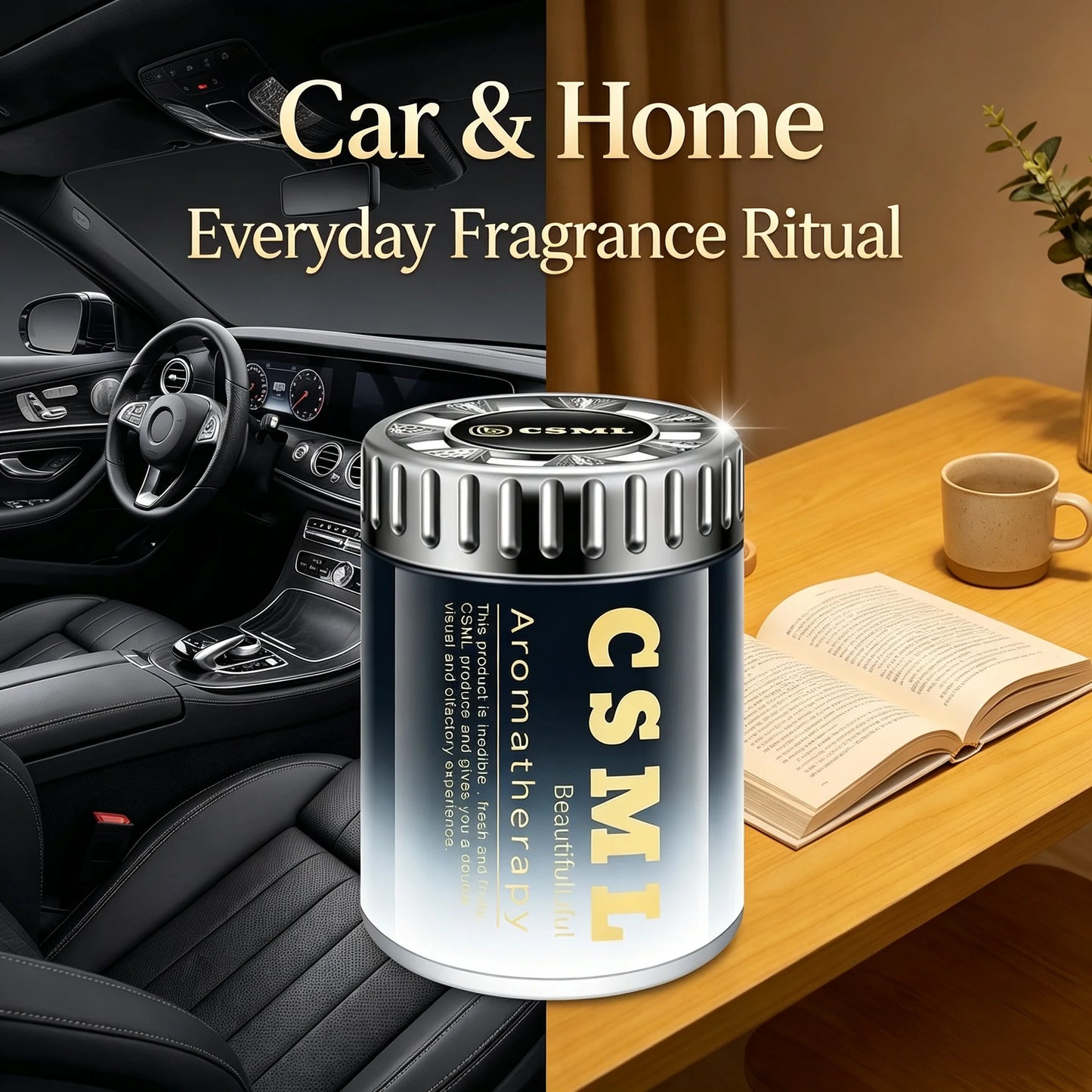 2026 New Gardenia Triumphal‑Arch Car Air Freshener, Solid Balm Car Perfume, Long‑Lasting Car Fragrance for Men & Women