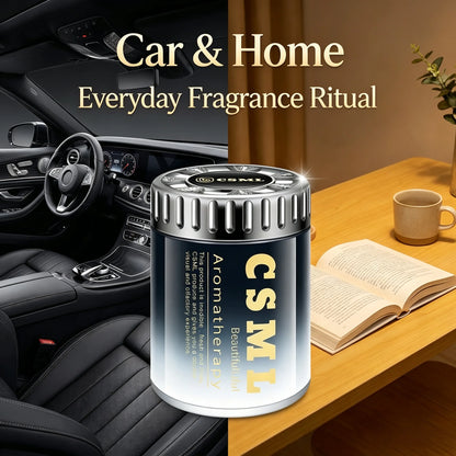 2026 New Gardenia Triumphal‑Arch Car Air Freshener, Solid Balm Car Perfume, Long‑Lasting Car Fragrance for Men & Women