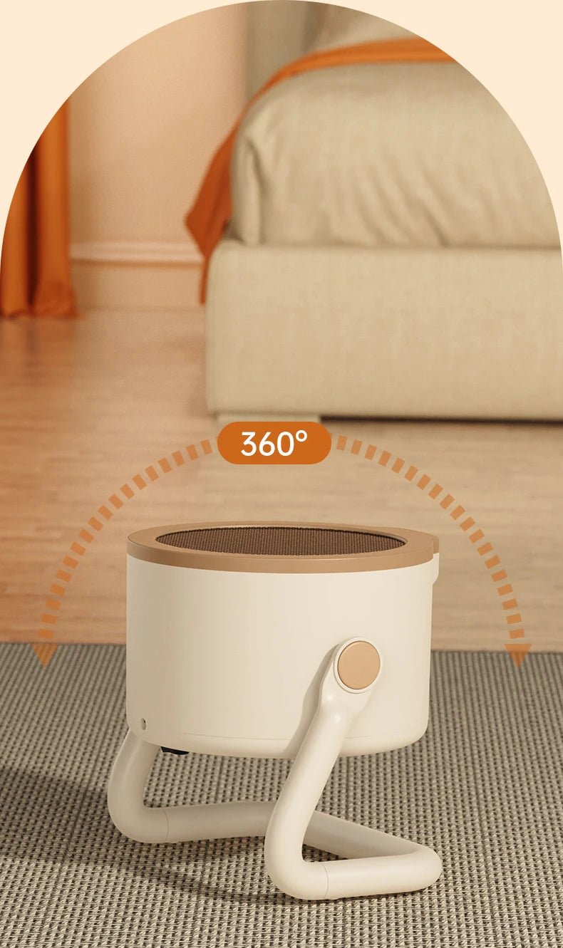 Portable desktop electric heater suitable for home and office use Mini fan heater suitable for desktop use and foot warmer