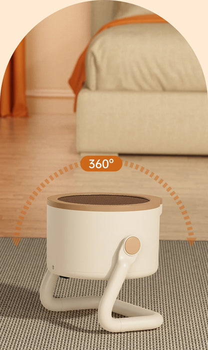 Portable desktop electric heater suitable for home and office use Mini fan heater suitable for desktop use and foot warmer