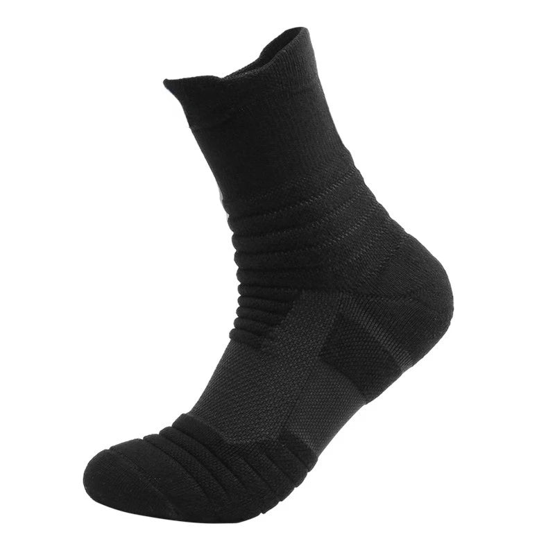 6/3/1 Pairs Men's Compression Socks Breathable Basketball Sports Cycling Socks Moisture Wicking High Elastic Tube Socks