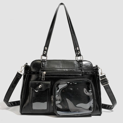 Japanese Itabag With Transparent Display Multi-pocket Shoulder Bag Fashion Tote Bag Jk Uniform Handbag Y2k Style Crossbody Bag