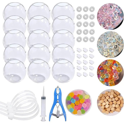 DIY Clear Stress Balls Making Kit Sensory Balls DIY Craft Set with Tool for Adults Office Anxiety Handmade Fidget Toys