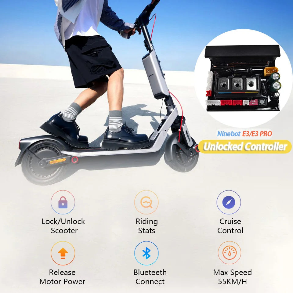 E3 PRO 55km/h Custom Controller Unlimited Speed For Ninebot by Segway E3 Pro Series Scooter 32km/h 55km/h Tuning Speed Part