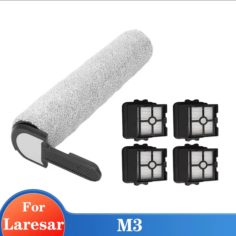 Main Roller Brush And Filter Set For Laresar M3 Wet And Dry Vacuum Cleaner Replacement Household Merchandises Home Cleaning Part