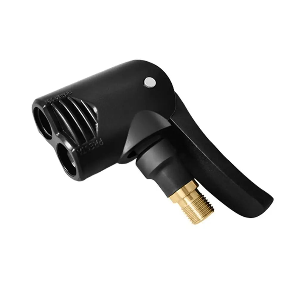 2-in-1 Deflated Schrader/Presta Valve Adapter Portable Tire Air Pump Nozzle Hose Tire Inflator Chuck Inflatable Pump Connector