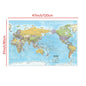 World Map 2012 Fabric Large Poster Print Wall Hanging Art  Background Chart Decor Travel Supplies in English Multi Size