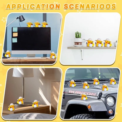 Gardener Duck  Car Rubber Duck for Jeeps Car Dashboard Decoration with,Squeaky Duck Party Favors Baby Bath Toys Kids Toys