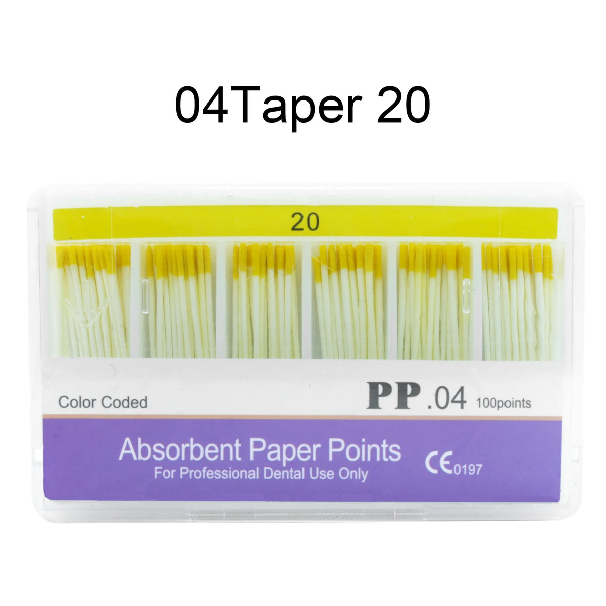WELLCK 1 Box Dental Absorbent Paper Points Sterile Mixed Sizes 02 04 06 Taper 15-40# For Dentist Use Dentistry Materials