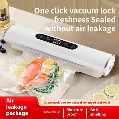 HOMEFISH Professional Vacuum Sealer for Food Vacuumor for Products Kitchen Sealing Machine Cuisine Packaging Plastic Bag Sealant