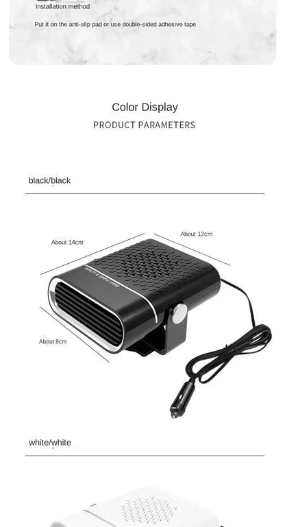 4 in 1 Car Heater Fan 12V/24V 150W Car Heater Electric Cooling Heating Auto Windshield Defroster Defogging Demister Webasto