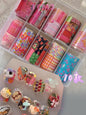 10Rolls Lacce Flower  Nail Foils Transfer Paper  Nail Art Stickers  Manicure Set Decal  Nails Decoration