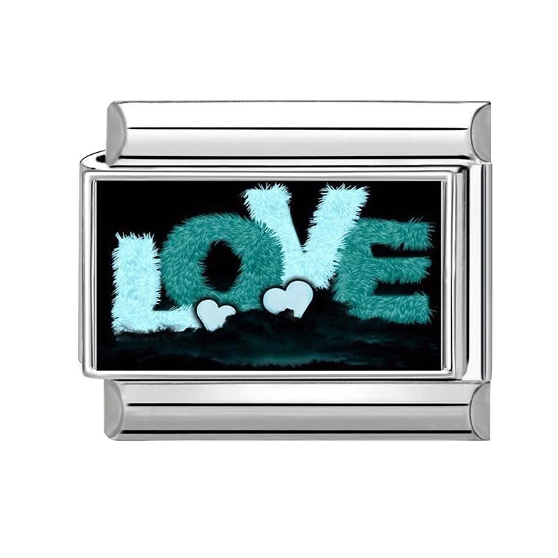 2026 Women Colored Star 1976 Eyes Heart Swan Watermelon Charms Italian Links Fit 9mm Bracelet Stainless Steel DIY Making Jewelry