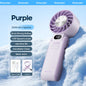 Portable High Speed Cooling Handheld Fan 3600mAh Rechargeable 100 Wind Speeds Adjustable Mini Foldable Air Cooling Turbo Fan