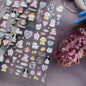 Cute Animal Face 5D Nail Art Stickers Cartoon Cat Bunny Dog Mouse Kawaii Expressions Simple Self Adhesive Manicure Decal DIY