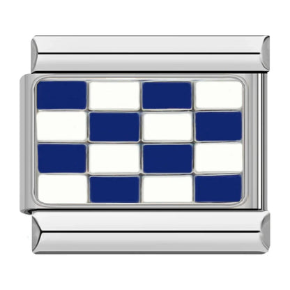Hapiship Fashion Navy Ship International Maritime Signal Code Nautical Flag Charm Links Fit 9mm Stainless Steel Bracelet DJ391