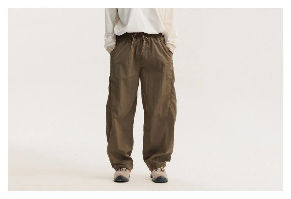 Outdoor Sports Casual Track Pants Men Women Lightweight Hiking Breathable Waterproof Quick Dry Loose Techwear Cargo Pant Trouser