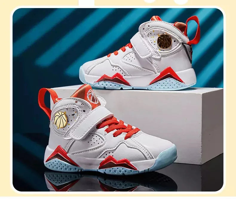 2025 Children's Basketball Shoes for Boys Non-slip Breathable Comfortable Sport Shoes Boys Outdoor Training Basketball Sneakers