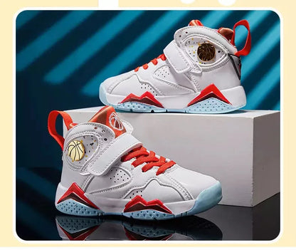 2025 Children's Basketball Shoes for Boys Non-slip Breathable Comfortable Sport Shoes Boys Outdoor Training Basketball Sneakers