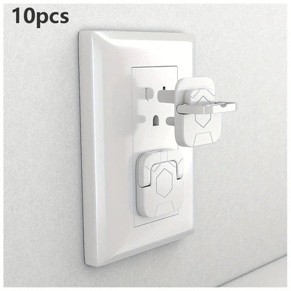 50pcs Outlet Covers Baby Proofing Safety -Child Secure Electric Plug Protectors With Hidden Handle Square