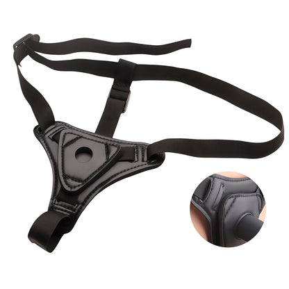 Adjustable PU Leather Strap On Harness Set Wearable Panties Pegging BDSM Toy for Women Lesbian Couples Adult Erotic Accessory