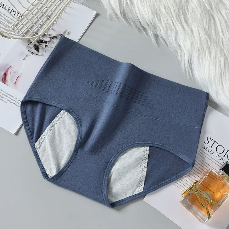 High Waist Menstrual Women's Panties Widen Period Pants Leak Proof Physiological Underwear Cotton Plus Size L-4XL Female Briefs