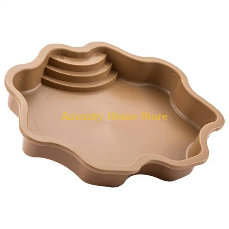 F26C Turtles Bathing Pool Large Reptiles Feeding Bowl Reptiles Habitat Accessory for Feeding and Bathing Needs