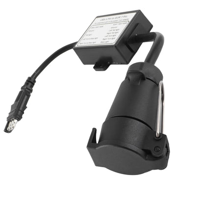 Trailer Connector Light Converter USA 4 Pin to EUR 7 Pin Adapter Stop/Brake Signal Separating 4 Pin to 7 Pin Trailer Adapter