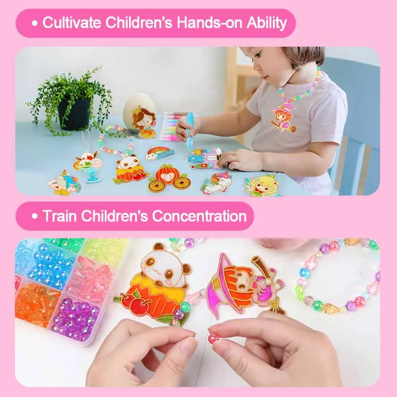 DIY Crystal Gel Painting Kit Craft Handmade Toy Children Graffiti Coloring Gift Fairy Tale & Animal Themes Educational Art Kits