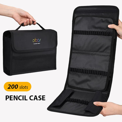 48/72/120/150/200 Holes Colored Lead Pencils Storage Bag Large Capacity Case Box Holder School Supplies Stationery Student