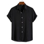 100% Cotton Linen Shirt Men Summer Short Sleeve Male T-shirts Breathable Tops Tee White Clothing Casual Fashion Shirts For Men