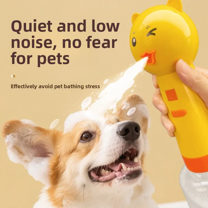 Pet Automatic Foam Dispenser 1:6 Dilution Scale Cat Dog Bath Bubble Maker One Touch Foaming Machine Pet Grooming Bath Supplies