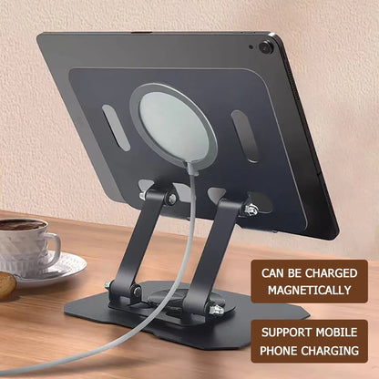 360° Rotatable Tablet Stand Adjustable Foldable Desktop Stand Holder Compatible For 4.7-10 Inch Ipad Pro/Air/Min Tablet Phone