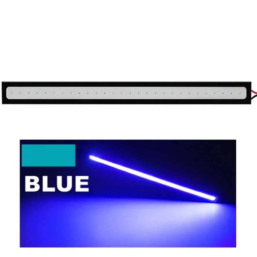 LED COB daytime running lights 17cm waterproof car lighting car interior design 12V 6500K high brightness strip lights