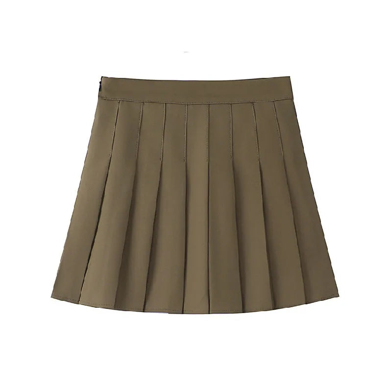 1pcs Spring Summer Womens Mini Skirts Girls Pleated Skirts Lady High Waist Cute Pink Skirt Student Short Skirt JK Uniform Skirts