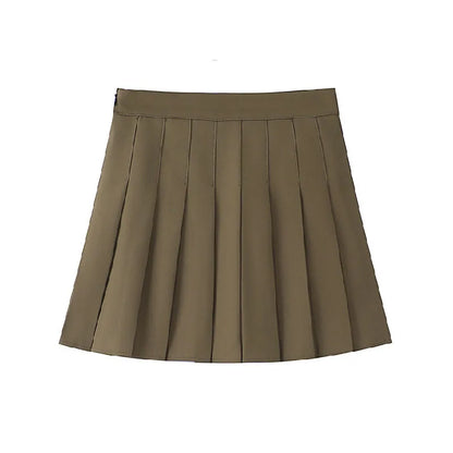 1pcs Spring Summer Womens Mini Skirts Girls Pleated Skirts Lady High Waist Cute Pink Skirt Student Short Skirt JK Uniform Skirts