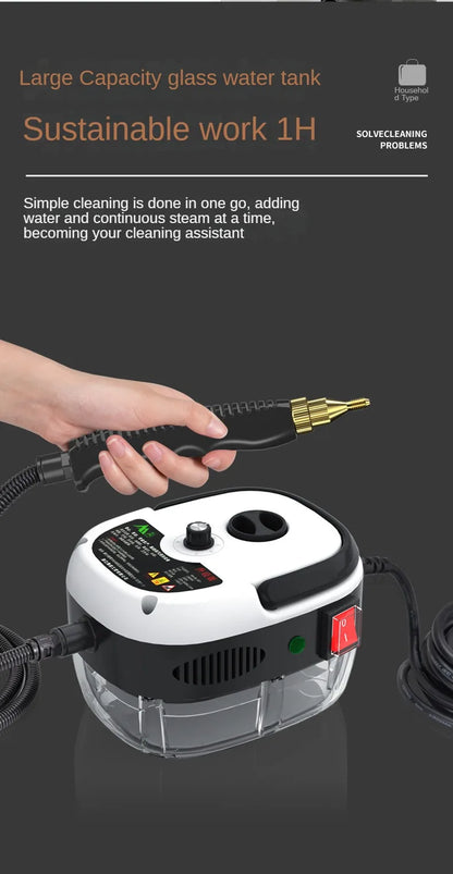 2500W Home Appliance Steam Cleaner High Temperature Pressurized Steam Cleaning Machine for Sofa,Air Conditioning Hood Car Cleane