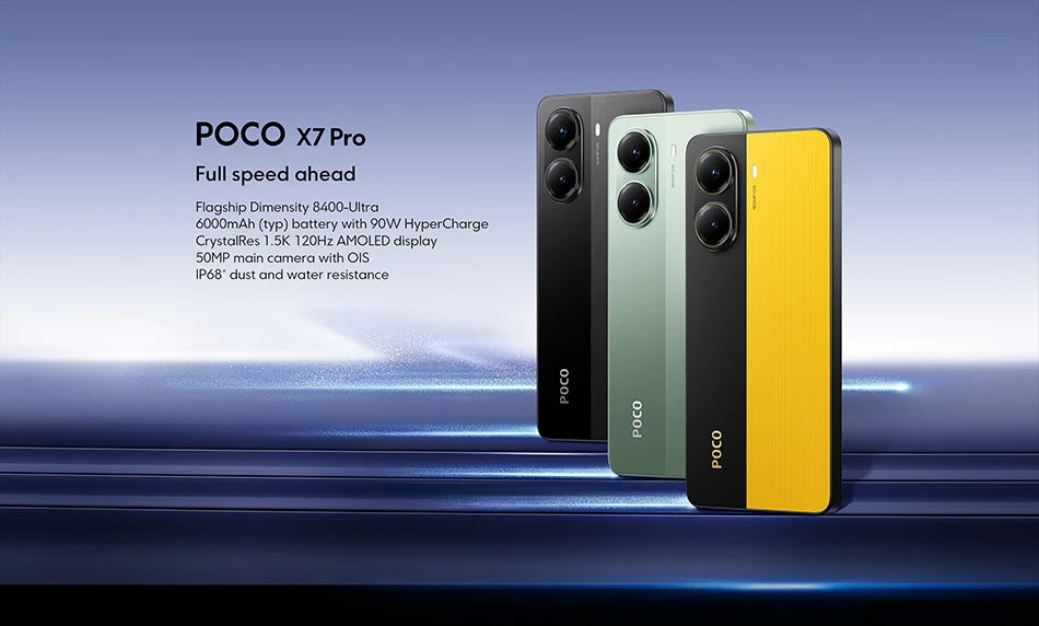 Global Version POCO X7 Pro Smartphone Dimensity 8400-Ultra 6000mAh 90W HyperCharge NFC "6.67 K 120Hz screen Amole