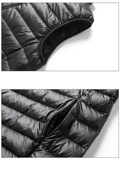 Men's Sleeveless Puffer Jacket 2023 New Autumn Spring Lightweight Water-Resistant Packable Men Down Vest Coat