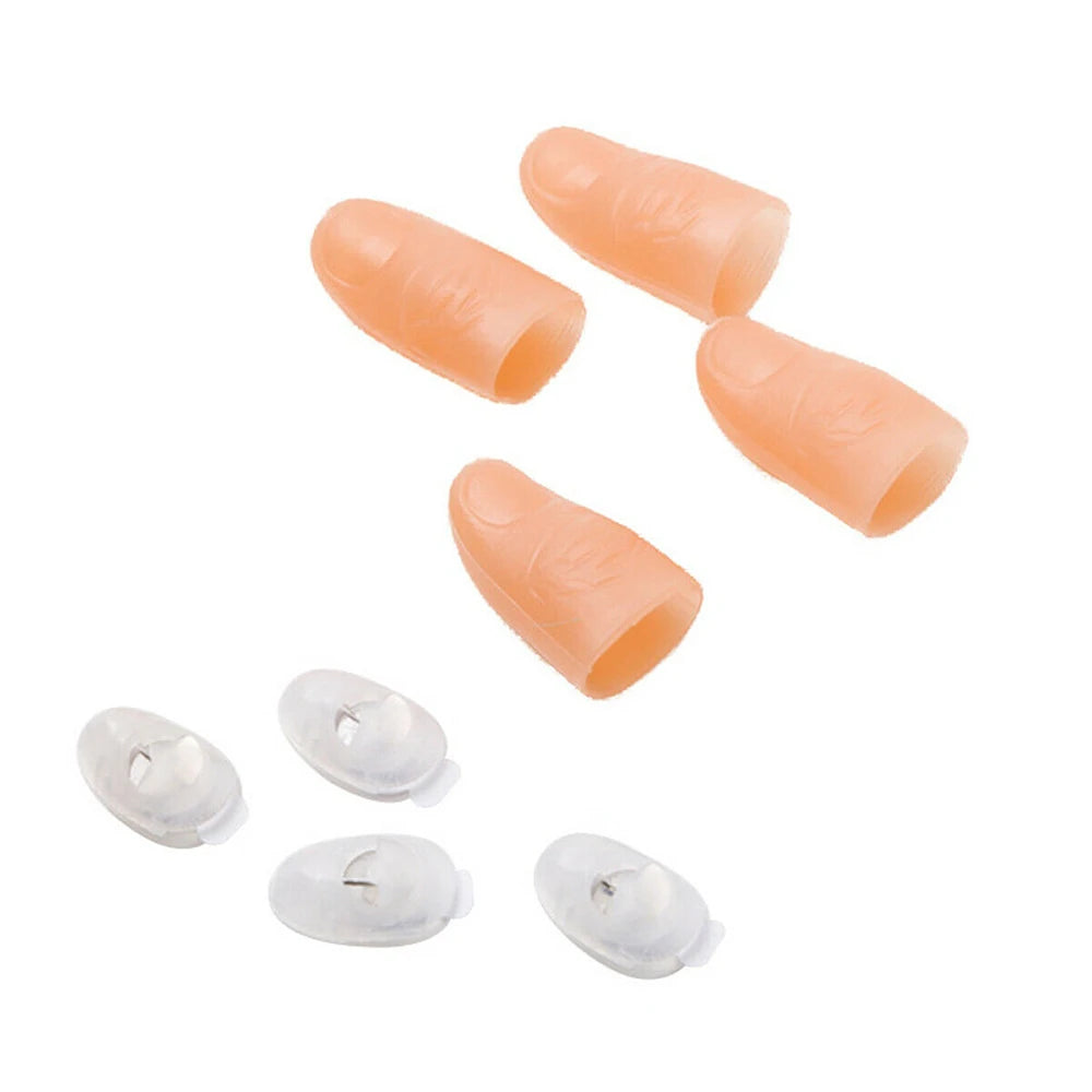 2/4/6pcs Magic Light Up Finger Fingers LED Tricks Thumb Props Christmas Christmas Festival Party Novelty Funny Toys